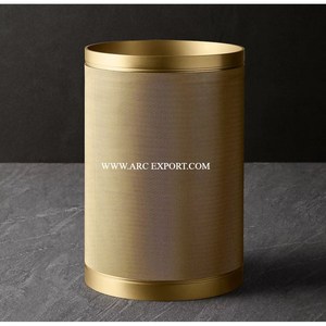 Factory Direct Supply Metallic Fancy Waste Bin Handmade Finest Quality Large Size Home Dust Bin Decorative Unique Look Cleaning - Product Image 6