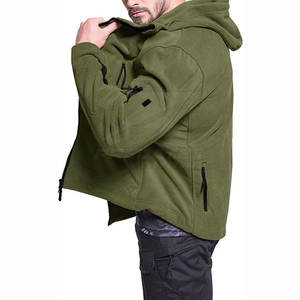 Diseña tu propio logotipo Chaqueta de lana polar Precio al por mayor Chaqueta de lana polar hecha a medida para hombres - Product Image 4