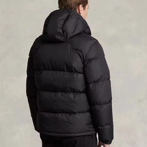 Chaqueta de Invierno para Hombre, Chaqueta Informal con Cuello Alto, Cierre de Cremallera, Cortavientos, Impermeable, con Capucha, Gruesa, Estilo Urbano, con Logotipo Frontal - Product Image 5