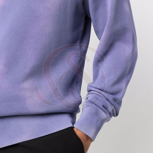 Sweat-shirt à col rond pour homme, coupe classique, motif uni, en polaire polyester/coton, prix de gros, en vente en ligne - Product Image 6