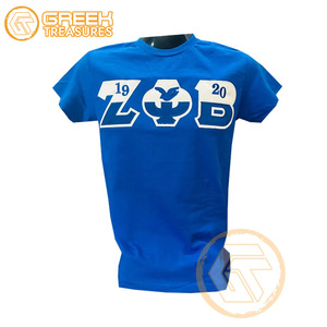 Camiseta de Algodón Personalizada al por Mayor de la Hermandad Zeta Phi Beta, Ropa de Hermandad para Mujer, Bordado para Todas las Temporadas, Estampado Liso Teñido - Product Image 6