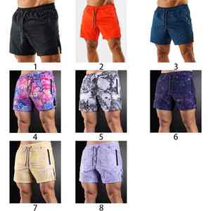 Short de course à pied pour homme avec poche zippée Short de sport en spandex avec impression numérique personnalisée Design personnalisé pour homme - Product Image 5
