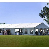 Carpa con marco de aluminio para exteriores para 500 personas, marquesina de PVC comercial resistente para bodas, grandes eventos, tamaños disponibles 20x30
