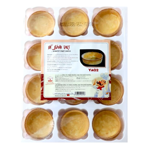 Meilleur prix d'usine, vente en gros, tartelette cuite en vrac, OEM/ODM, boulangerie, tartelette aux œufs surgelée, coque YA02 420G, dessert sucré, fournisseur d'exportation - Product Image 1