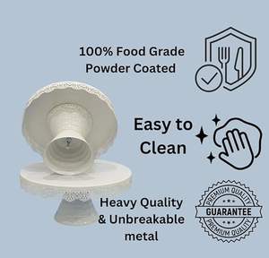 Soporte de pastel de metal atractivo dorado personalizado nuevo diseño decoración del hogar soporte de pastel fabricante y exportadores - Product Image 4