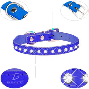 Collare Regolabile con Strass per Animali Domestici di Lusso di Taglia Grande, Guinzaglio Moderno Impermeabile per Cani con Sgancio Rapido, Design Semplice e Morbido per Gatti - Product Image 5