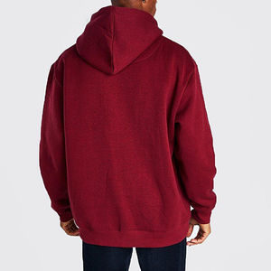 เสื้อฮู้ดผู้ชายขนาดใหญ่ 100% ผ้าฝ้ายผสมขนแกะ ฤดูหนาว สบาย ๆ ลำลอง กันลม เหมาะสำหรับใช้ในชีวิตประจำวัน - Product Image 4