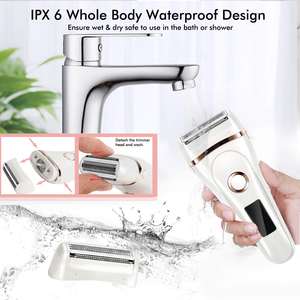 Afeitadora Eléctrica Recargable para Mujer, Depiladora Indolora para Bikini, Maquinilla de Afeitar Eficaz en Húmedo/Seco, Depilación Personal IPX7 para Cuerpo - Product Image 5