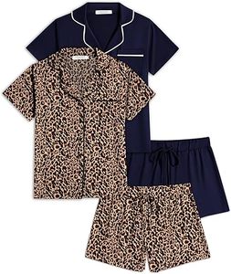 2024 Women's Casual Home Wear Summer Breathable Two-Piece Set <b>Long</b>-Sleeved <b>Shorts</b> Elastic Waist Skin-Friendly Soft Hot Selling - Product Image 1