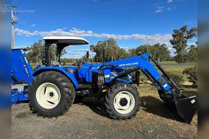 Tracteur agricole New Holland T6.180 d'occasion en bon état, faible consommation de carburant, comprend boîte de vitesses, moteur, pompe, roulement, roue - Allemagne - Product Image 6
