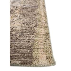 Alfombra Afgana de Lana Tejida a Mano, Color Gris Negro, Modelo Re-1296, Patrón Geométrico Tabriz, para Hogar, Rectangular 9x12, para Sala de Estar o Pasillo - Product Image 4