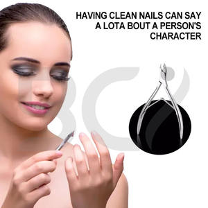 Coupe-cuticules en acier inoxydable de haute qualité 6,5 mm, outils de manucure, coupe-ongles pour les orteils, ouverture large de la mâchoire, lame incurvée, durable - Product Image 5