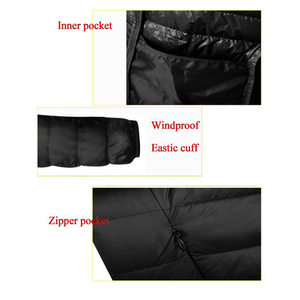 แจ็กเก็ตบอมเบอร์แบบกลับด้านได้กันน้ำมีกระเป๋าซิปด้านหน้าปรับแต่งโลโก้ได้สำหรับผู้ชายแฟชั่นสตรีทแวร์ฤดูหนาว - Product Image 6