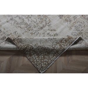 Tapis turc vintage 5,3x9 pieds (161x275 cm), tapis en laine persan blanc - Product Image 5