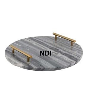 Dinnerware Table Set Of 3 With Serving <b>Tray</b> Walnut Finishing <b>Dinner</b> Table Decoration Serving <b>Tray</b> - Product Image 6