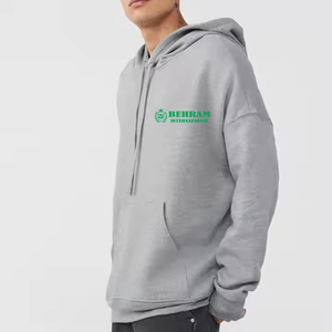 Sweat à capuche pour homme en coton épais avec impression en relief / Luxe / Polaire / Molleton français / Séchage rapide / Respirant / Hiver - Product Image 3