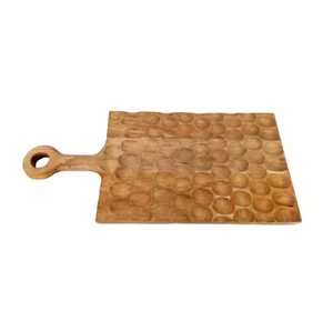 Grande planche à découper en bois faite à la main de forme attrayante de vente chaude avec des outils de cuisine intelligents écologiques avec une poignée confortable - Product Image 5