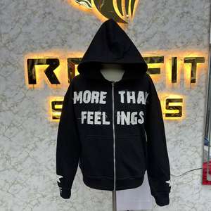 Sudadera con Capucha y Cremallera de Diseño Único, Impresión de Alta Calidad, Fabricada en Fábrica, Precio Económico, Sudaderas para Hombre - Product Image 6