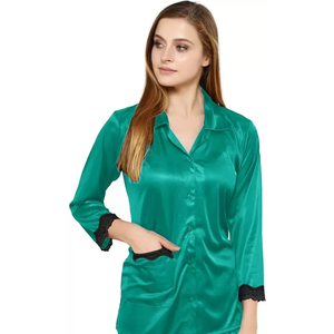 Conjunto de pijamas de primavera y otoño para mujer, ropa de dormir para niña estampada, pijamas de mujer de manga larga a la moda - Product Image 6