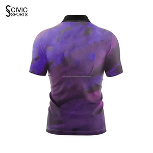 Camiseta de Bolos Personalizada con Cierre de Cremallera de un Cuarto, Logotipo Impreso en Poliéster, Sublimación, Transpirable - Product Image 4