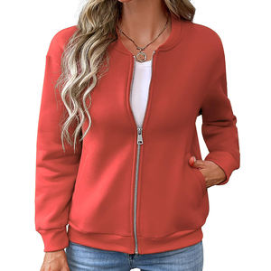 Chaqueta Bomber 2026, Resistente al Viento, Cálida, Ecológica, con Cierre, para Invierno, Transpirable, Mangas Largas, Corte Holgado, para Mujer - Product Image 3