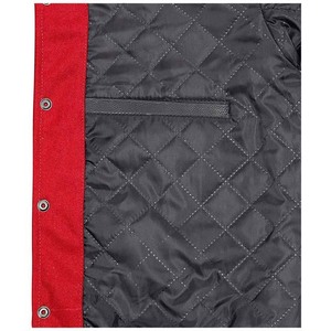 Vente en gros, prix bon marché, meilleure vente, tissu polaire et cuir de qualité supérieure avec logo personnalisé pour hommes, vestes d'université d'hiver - Product Image 6