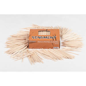 Stuzzicadenti Rotondi in Legno, Confezione da 24 Pacchi x 800 Pezzi, B2B - Product Image 1