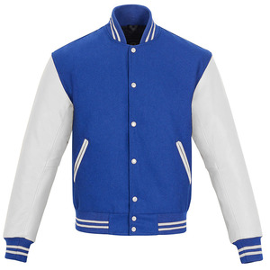 Chaqueta Varsity de alta calidad para hombre, elegante lona de algodón, nuevo diseño, cuello levantado para equipo escolar o béisbol universitario - Product Image 1