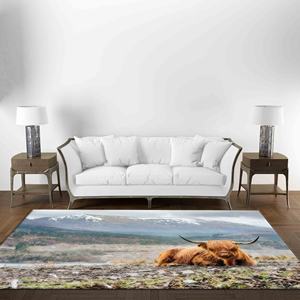 Tapis Vache des Highlands, Tapis de Ferme, Tapis Tendance, Tapis Animalier, Tapis Classique, Tapis Doux à Poils Longs - Product Image 1