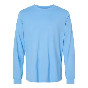 BELLA+CANVAS BC3501 Unisex Long Sleeve Jersey Crew Neck Stylish T-Shirt Sky Blue