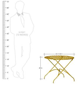 Juego de mesa y silla de metal de calidad de remium para el hogar, conjunto de muebles de jardín para interior y exterior, bar y restaurante de hotel abierto en la encimera - Product Image 4