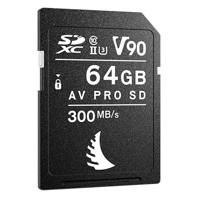 Angelbird SD 64GB AV PRO V90 Black SDXC Card Plastic