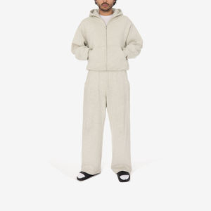 ชุดวอร์มลำลองแบบมีฮู้ดทรงโอเวอร์ไซส์ ผ้าฟลีซคอตตอน 100% สไตล์สตรีทแวร์ ขายส่ง สำหรับผู้ชาย รุ่นขายดีประจำปี 2026 - Product Image 1