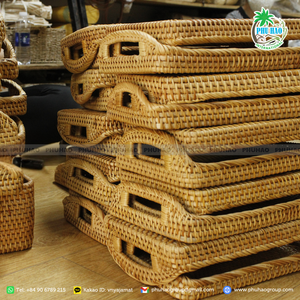 ถาดหวายทำมือจากเวียดนามเพิ่มความอบอุ่นให้กับบ้านของคุณ - Product Image 4