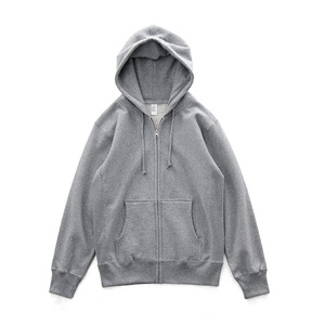 Sweat à capuche zippé en coton de haute qualité Sweats à capuche épais et surdimensionnés à double fermeture éclair pour hommes - Product Image 1