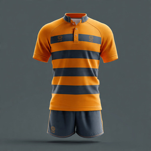 Ensemble de maillot et short de rugby, uniforme d'équipe de rugby, uniforme d'entraînement pour le rugby - Product Image 2
