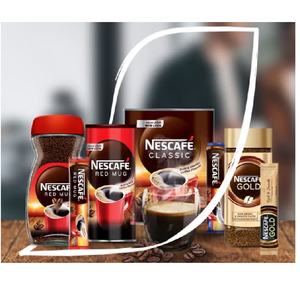 Café instantané Nescafé, pot de 200 g, lot de 6, saveur riche et onctueuse, granulés de café parfaits pour les réunions de famille et le bureau - Product Image 1