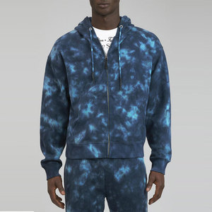 Sweat à capuche unisexe personnalisé OEM avec fermeture éclair, 100% coton molletonné, motif uni, séchage rapide, respirant, vente en gros, impression - Product Image 1