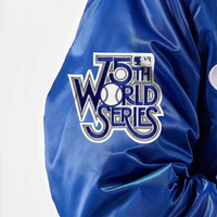 Veste bomber en satin personnalisée de haute qualité, polyester, hiver, hommes et femmes, veste de baseball en satin, veste universitaire pour hommes