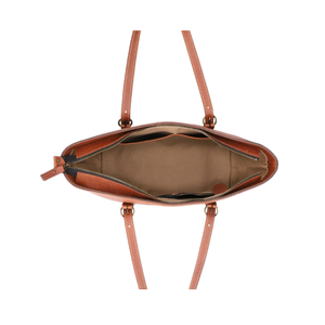 กระเป๋าหนังแท้ความจุมากสีน้ำตาลสนิมสำหรับผู้หญิงอินเทรนด์เหมาะสำหรับการใช้งานทั่วไป - Product Image 4