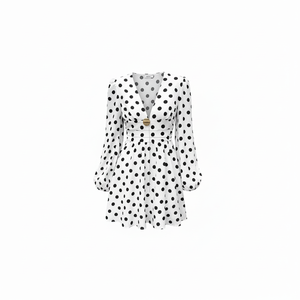 open lace back dress Plus Size] Red 1950s Polka Dot Halter Dress