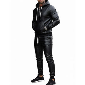 Conjunto Deportivo de Piel Sintética para Hombre, Diseño Personalizado, Mangas Largas, Novedad 2026 - Product Image 3