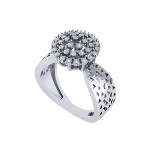 Anillo de Plata de Ley 925 con Circonita Cúbica, Chapado en Oro, Opciones de Rodio y Oro Rosa, Engaste con Incrustaciones, 3.5 g - Product Image 2