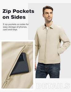 Fabricant de vestes coupe-vent décontractées sur mesure au Pakistan, vêtements d'extérieur, veste coupe-vent en nylon/polyester pour hommes - Product Image 3