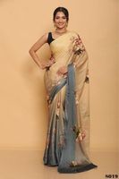 Vêtement élégant imprimé saree en soie d'été et d'hiver du Japon