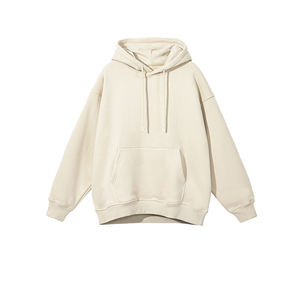 Sweat à capuche pour homme, 100% coton, doublé en polaire, coupe-vent, respirant, uni, coupe classique pour l'hiver - Product Image 5