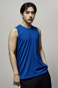 เสื้อยืดแขนกุดผ้าฝ้ายโพลีแขนสั้นสำหรับทุกเพศ - Product Image 4