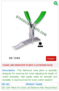 Alicates para quitar eslabones de cadena Punta plana/redonda GS 1244 para herramientas de joyería-Herramientas de joyería - Product Image 2