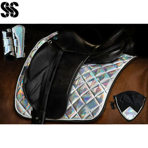 Nouvelles housses de selle de cheval de haute qualité, brillantes, avec sangles réglables, amortissantes, confortables, élégantes, pour toutes les saisons, durables - Product Image 5