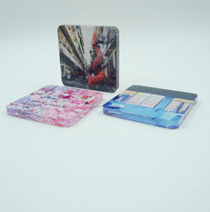 Posavasos creativo moderno 2025 para decoración de Mesa para el hogar, posavasos de acrílico transparente con forma de flor Multicolor, logotipo personalizado - Product Image 5